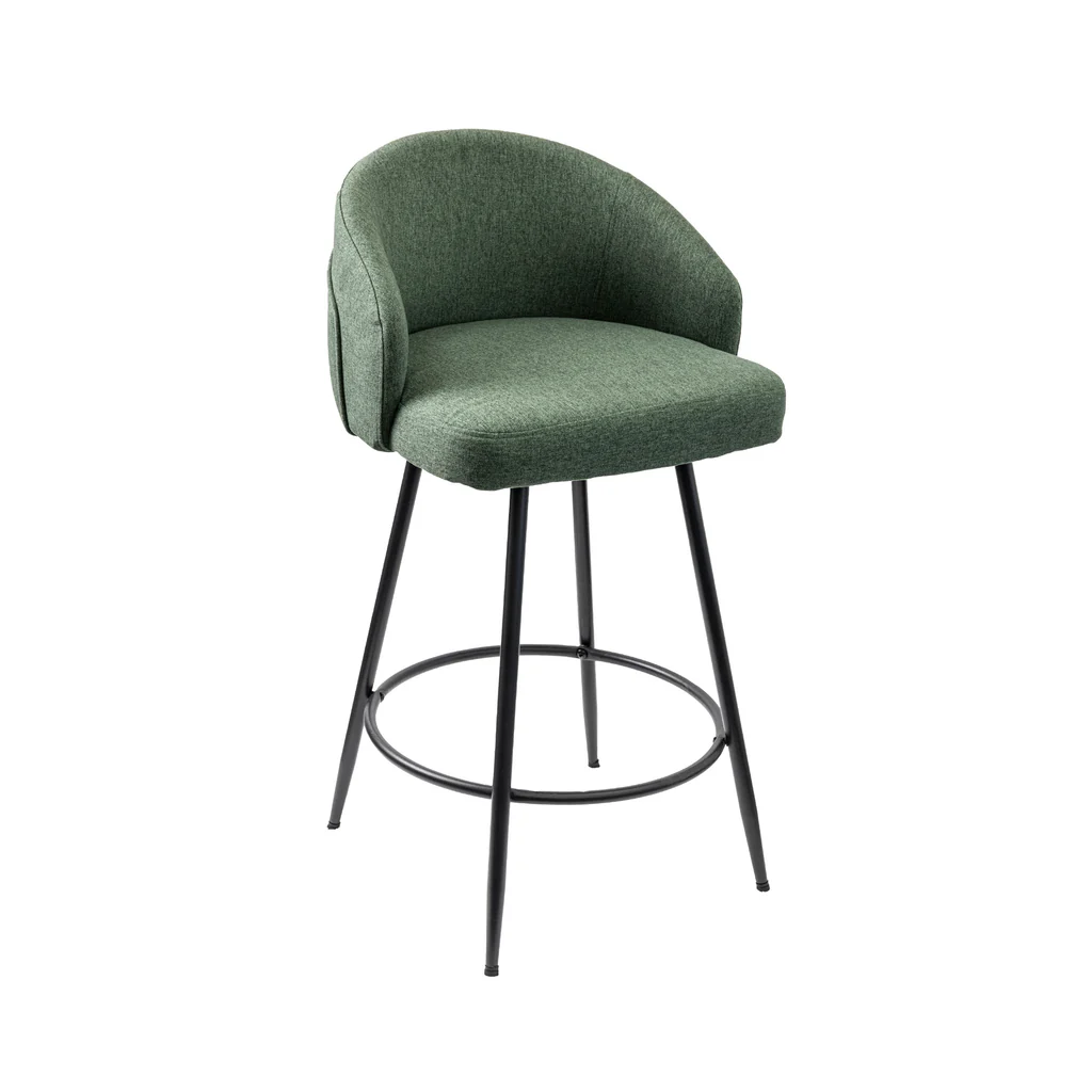 Carey Bar Stool Sage front 1024x1024 - Carey Bar Stool - Sage Green