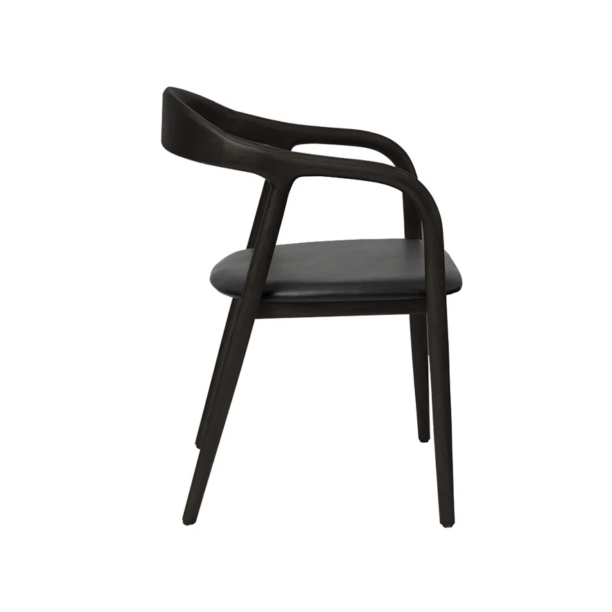 Chelsea dining chair black Side 1024x1024 - Chelsea Dining Chair - Black