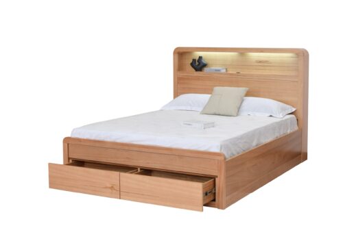 JADE QUEEN LIFT UP BED scaled 2 500x333 - Jade Messmate Gas Lift Bed - Double