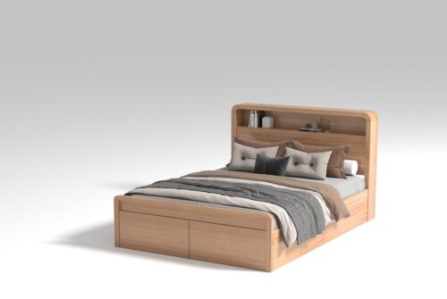 Jade lift up bed and drawers 880x590 1 500x335 - Jade Messmate Gas Lift Bed - Double