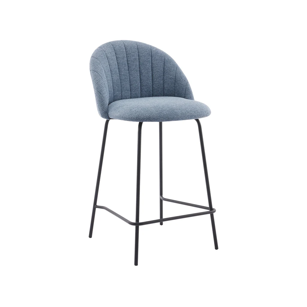 Kudu bar stool Blue front 1024x1024 - Kudu Bar Stool - Blue