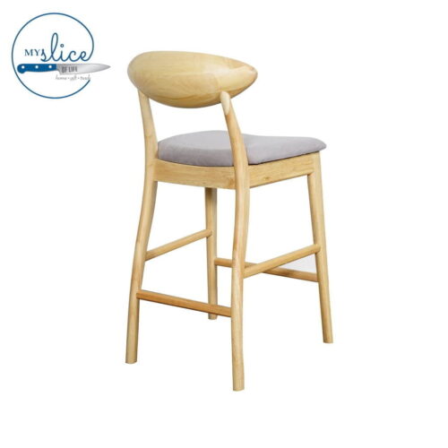 Moon Bar Chair Natural with Dove Fabric 2 500x500 - Moon Barstool-Natural Frame