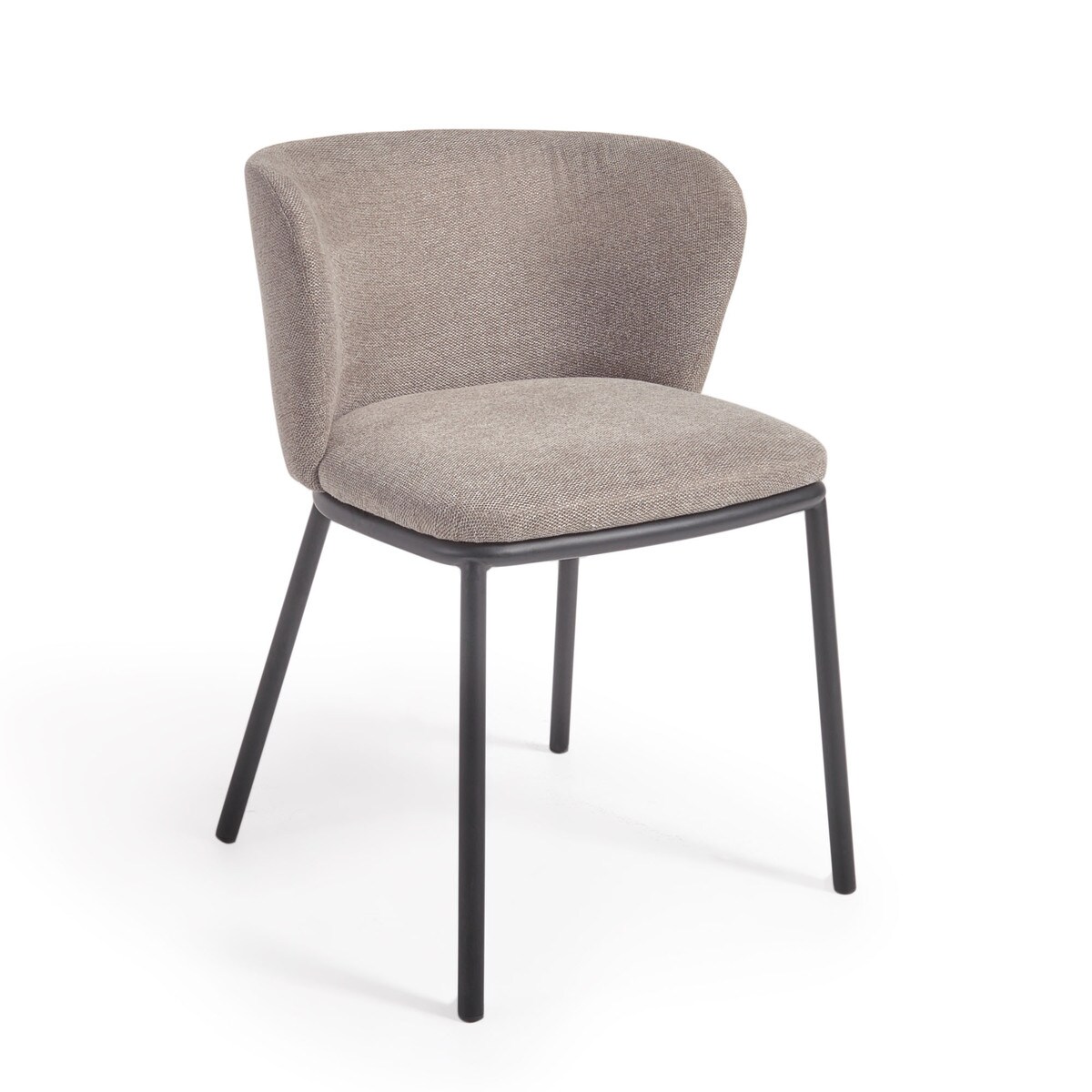 CC3000KY10 0 - Ciselia Chenille Dining Chair - Light Brown