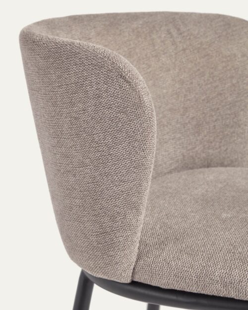 CC3000KY10 81 500x625 - Ciselia Chenille Dining Chair - Light Brown