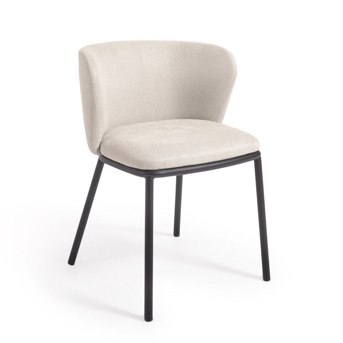 CC3000KY12 0 - Ciselia Chenille Dining Chair - Beige