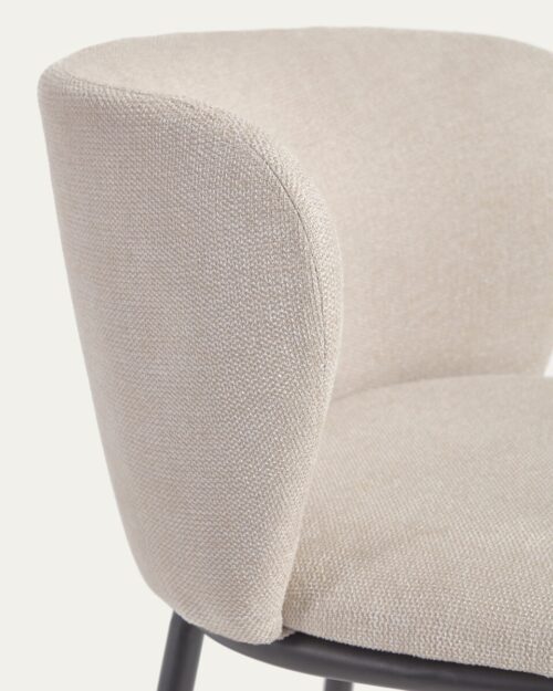 CC3000KY12 81 500x625 - Ciselia Chenille Dining Chair - Beige