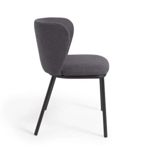 CC3000KY15 1 500x500 - Ciselia Chenille Dining Chair - Dark Grey