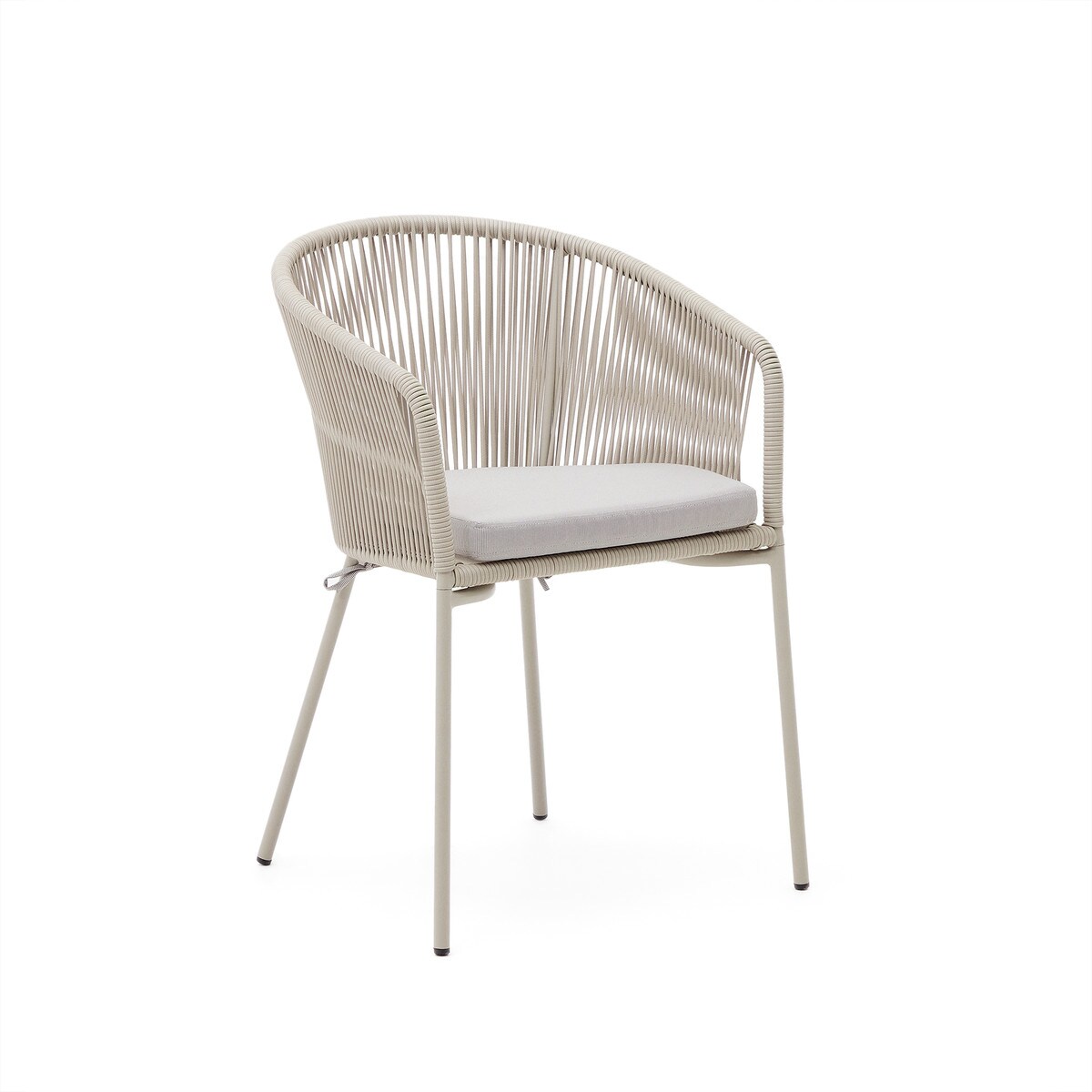 J0600106SS05 0 - Yanet Dining Chair -  Light Beige (Ecru)