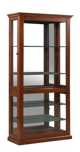Krystal Large - Krystal Large Display Cabinet - Antique Oak