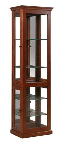 Krystal Slim - Krystal Slim Display Cabinet - Antique Oak