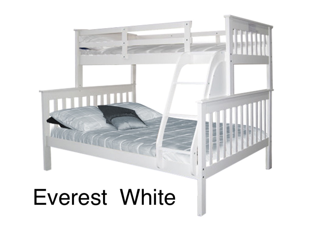 Attachment 1 - Everest Single over Double Bunk Bed - White