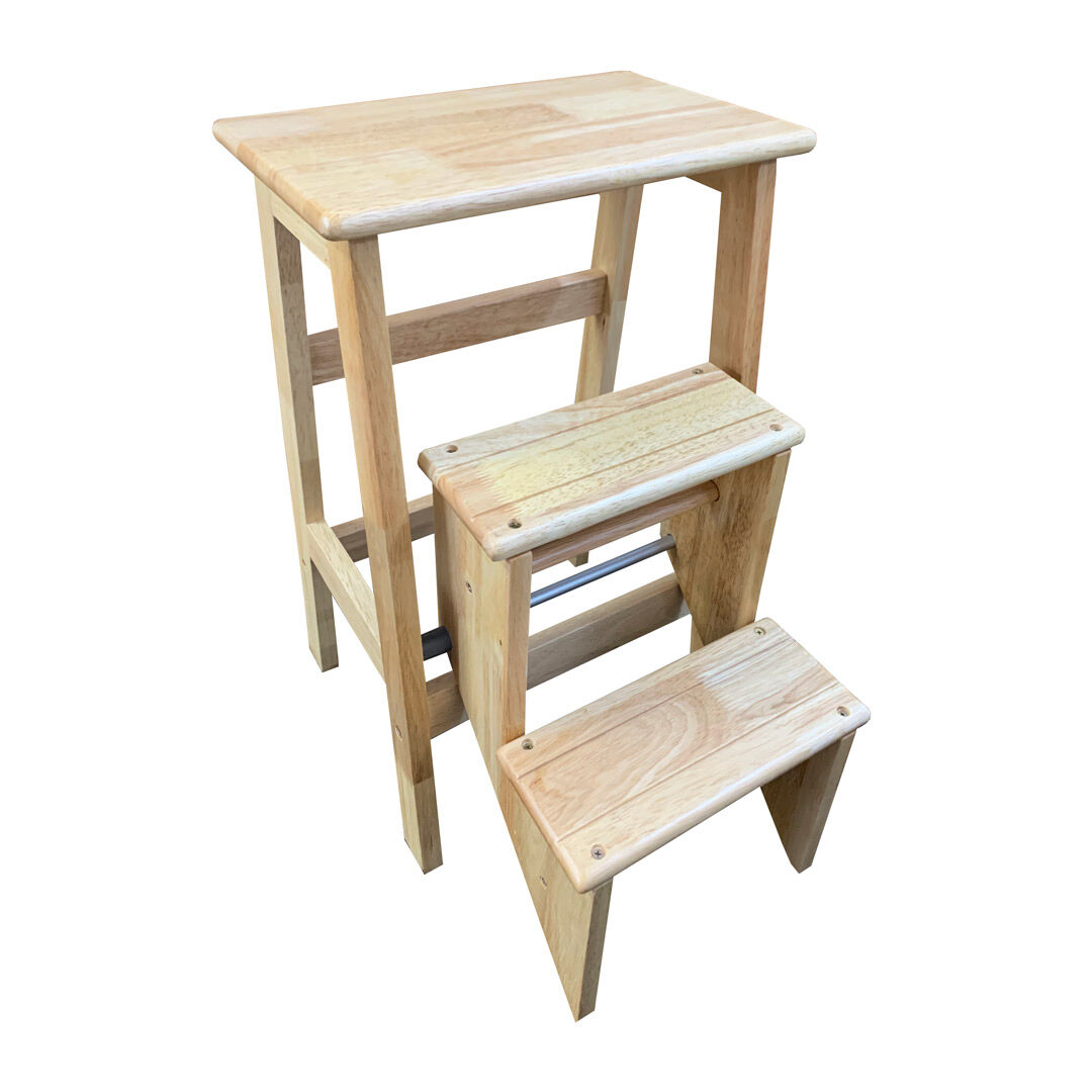 abbey natural - Abbey 3 Step Wooden Stool (Copy)